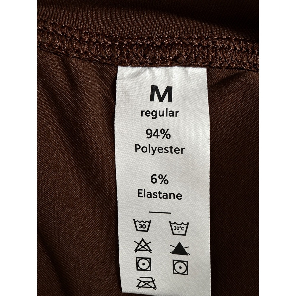 Halara High Waisted 2-in-1 Maxi Skort Brown Buckle Split A-Line Skirt Medium - Picture 6 of 6